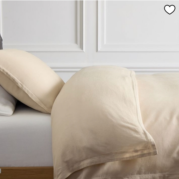 West Elm Signature King/California King TENCEL™ Linen Duvet Cover, Sand - Picture 1 of 16